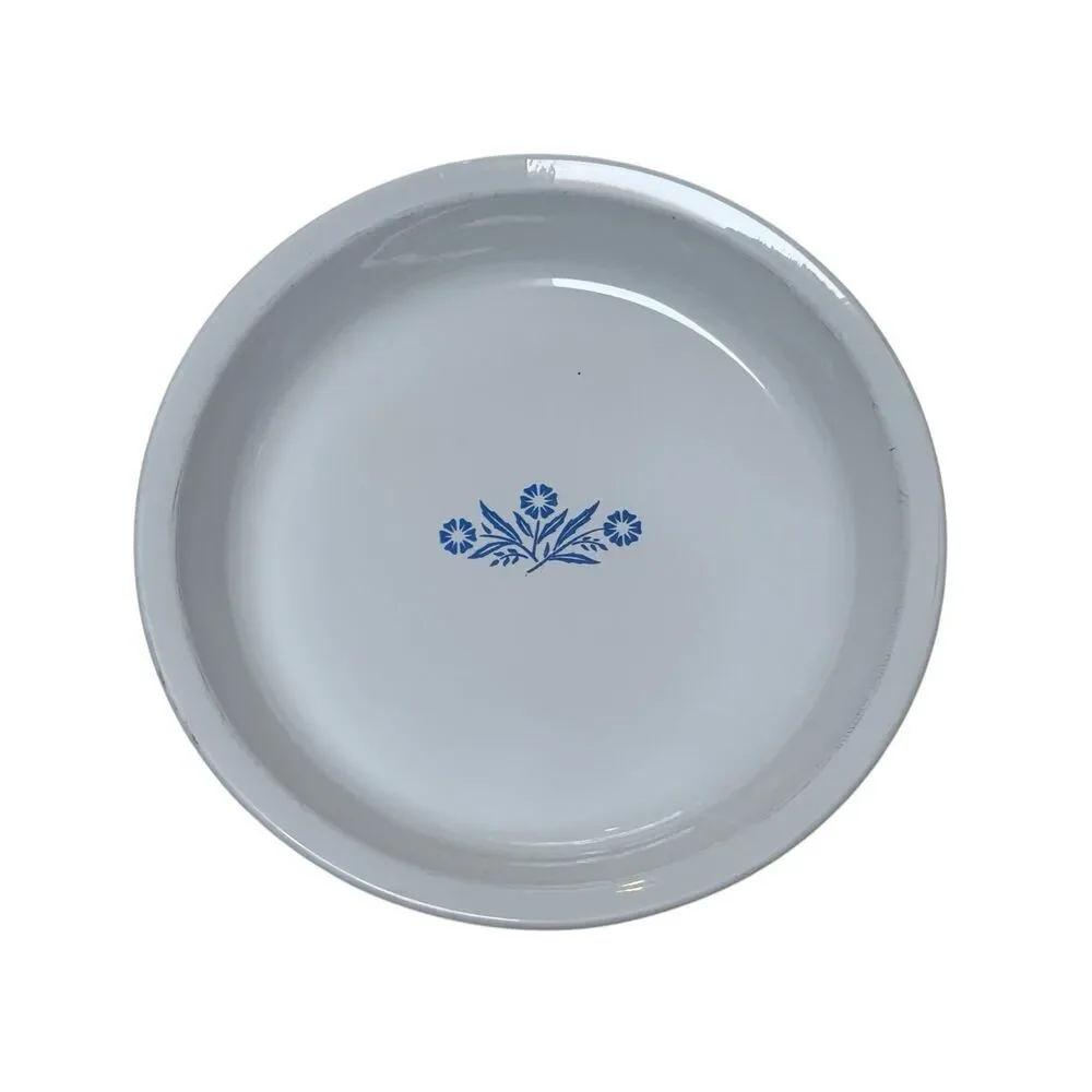 Vintage Corning Ware Blue Cornflower P-309 Pie Plate Dish 9” Made in USA